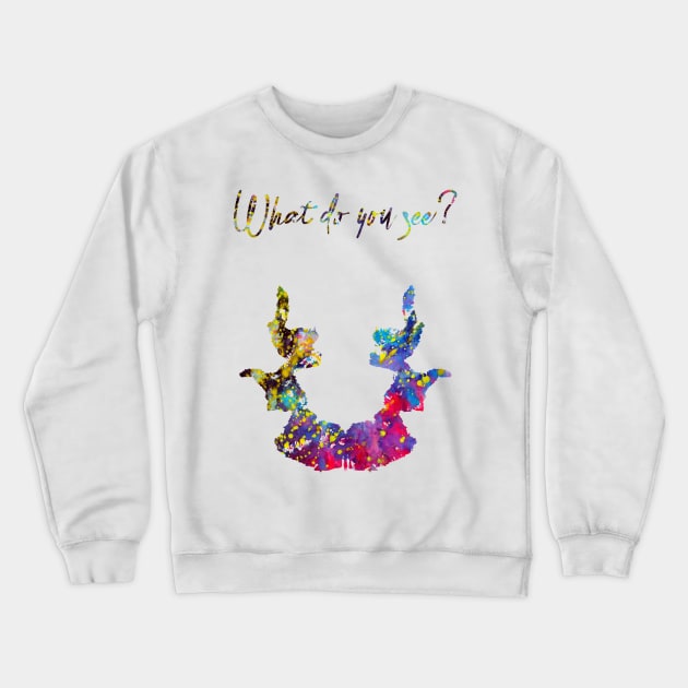 Rorschach inkblot test Crewneck Sweatshirt by erzebeth